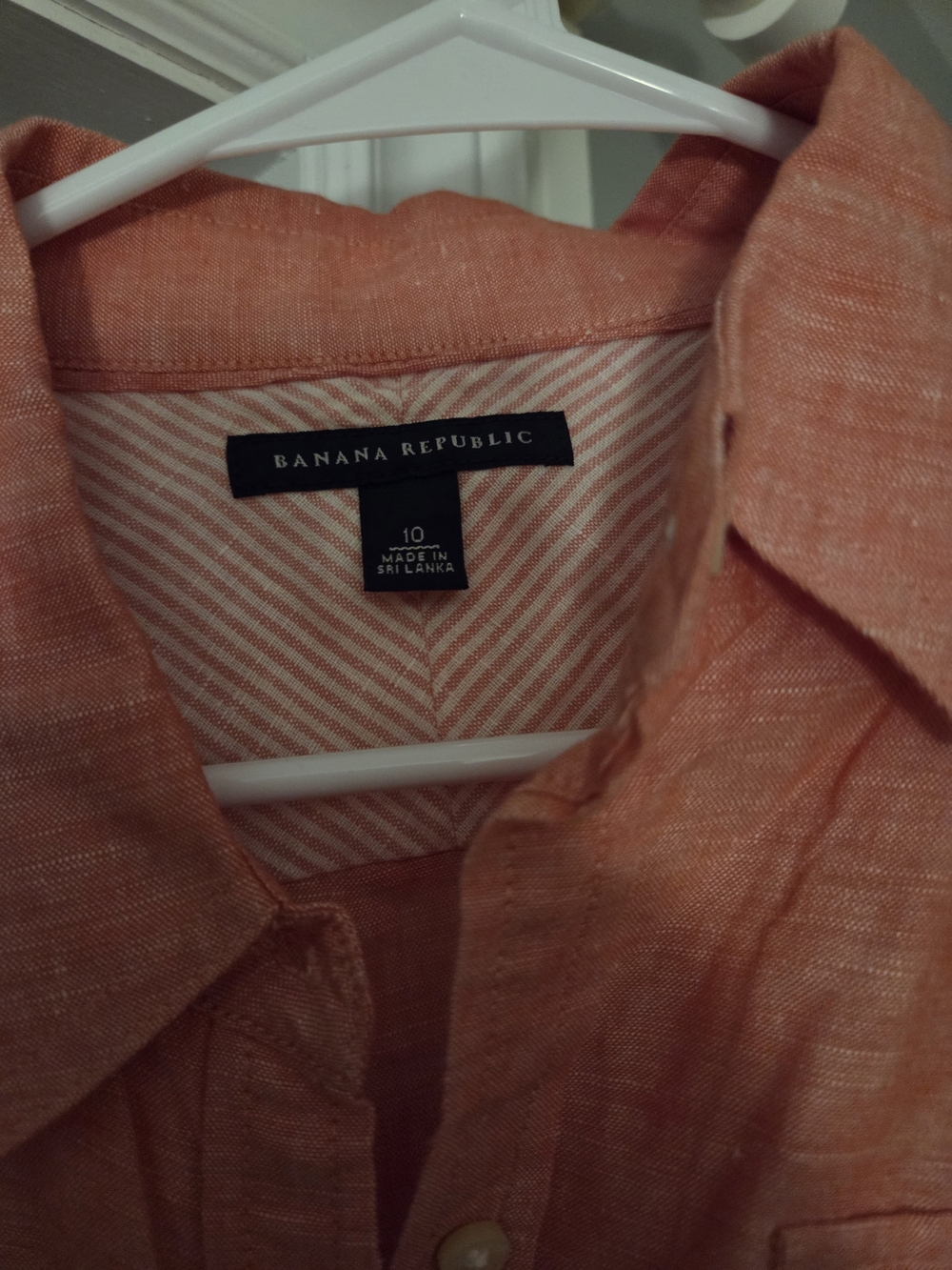 Banana Republic Coral Button-Down Shirt